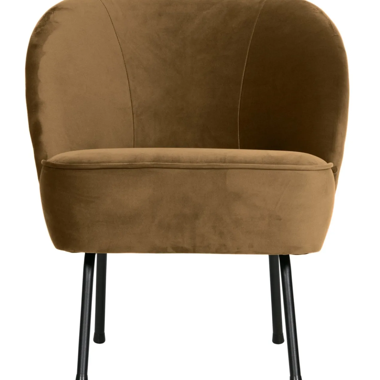 Vogue fauteuil velvet honinggeel