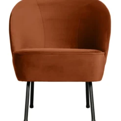 Vogue fauteuil velvet roest