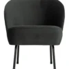 Vogue fauteuil velvet zwart