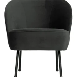 Vogue fauteuil velvet zwart