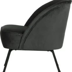 Vogue fauteuil velvet zwart