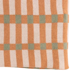 Vola plaid 130x170 cm groen/oranje