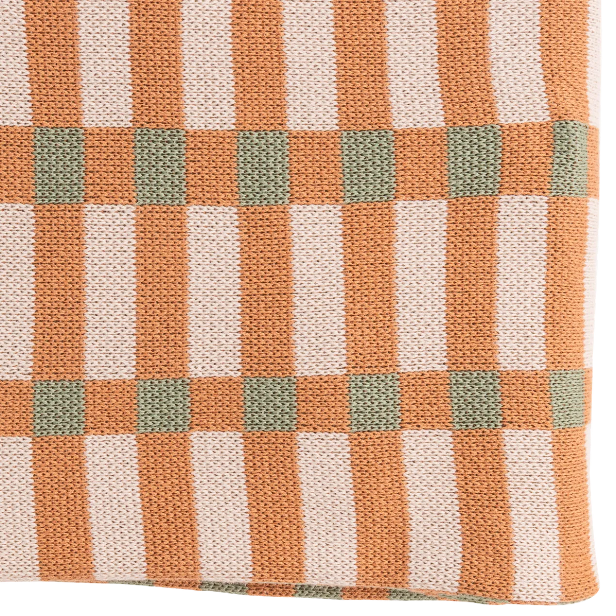 Vola plaid 130x170 cm groen/oranje