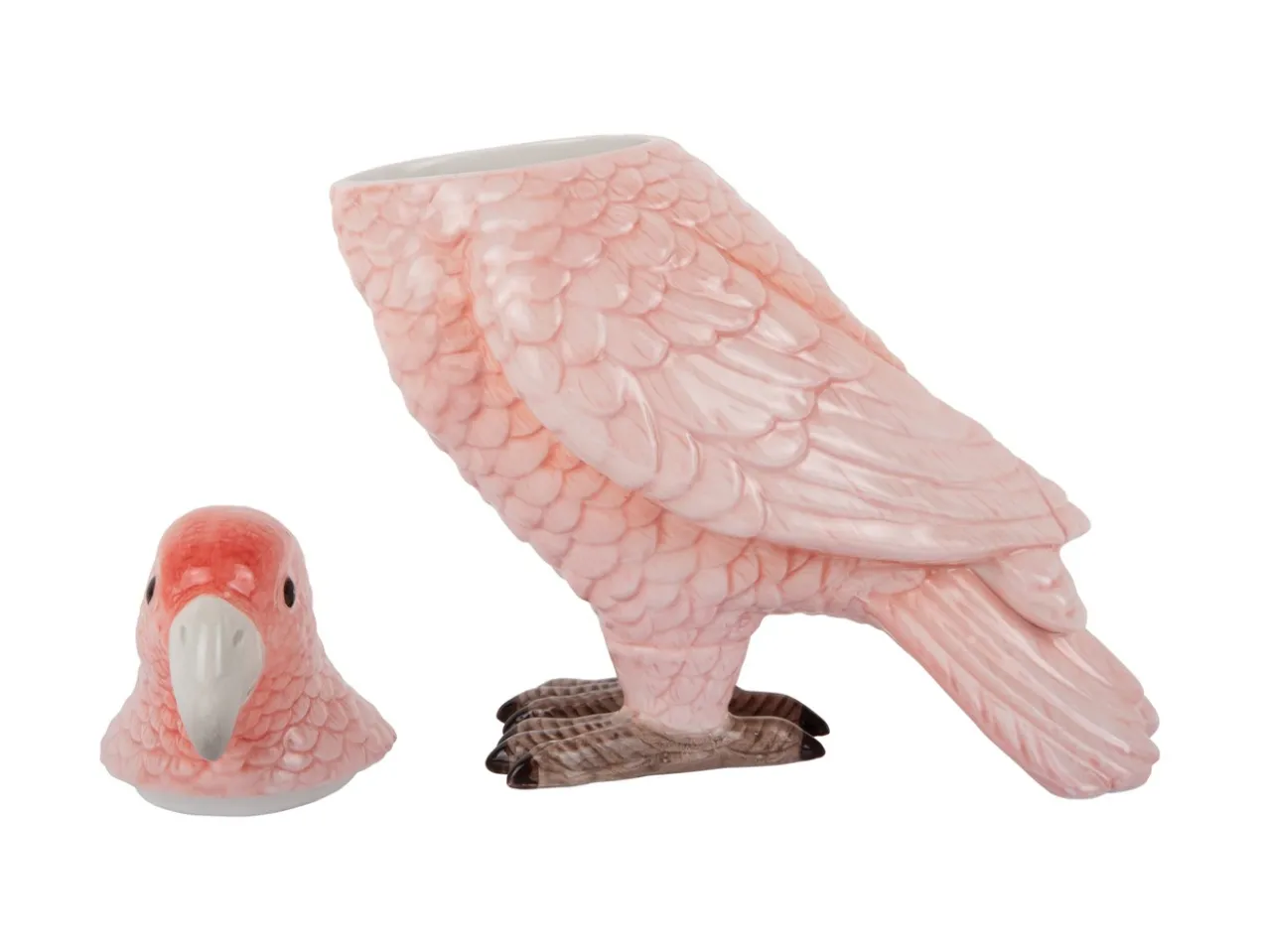 Voorraad pot Bird - Zachtroze