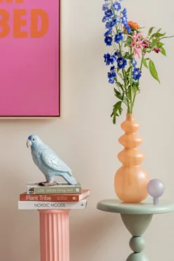 Voorraad pot Bird - Zachtroze