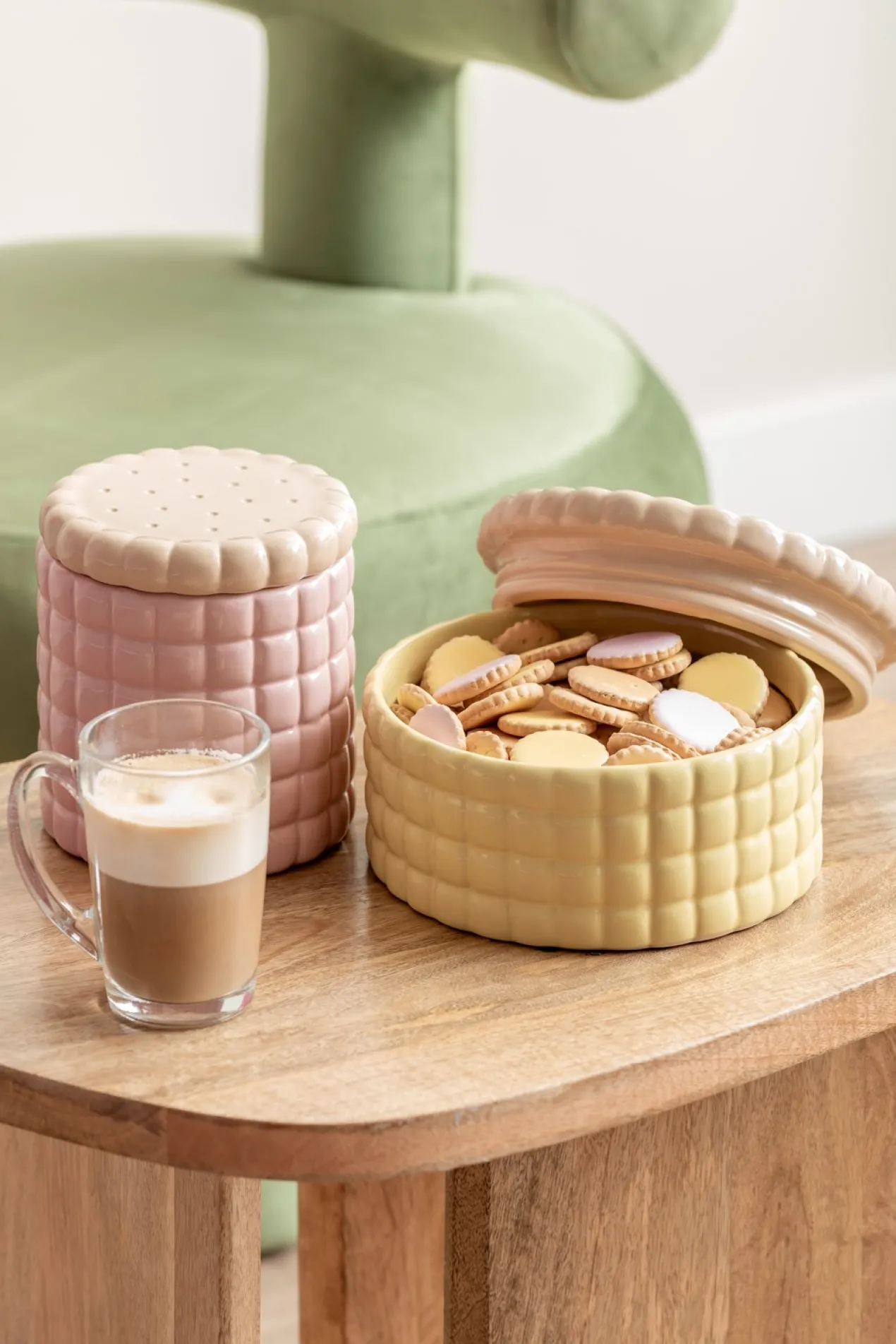 Voorraadpot Biscuit Box groot zachtgroen