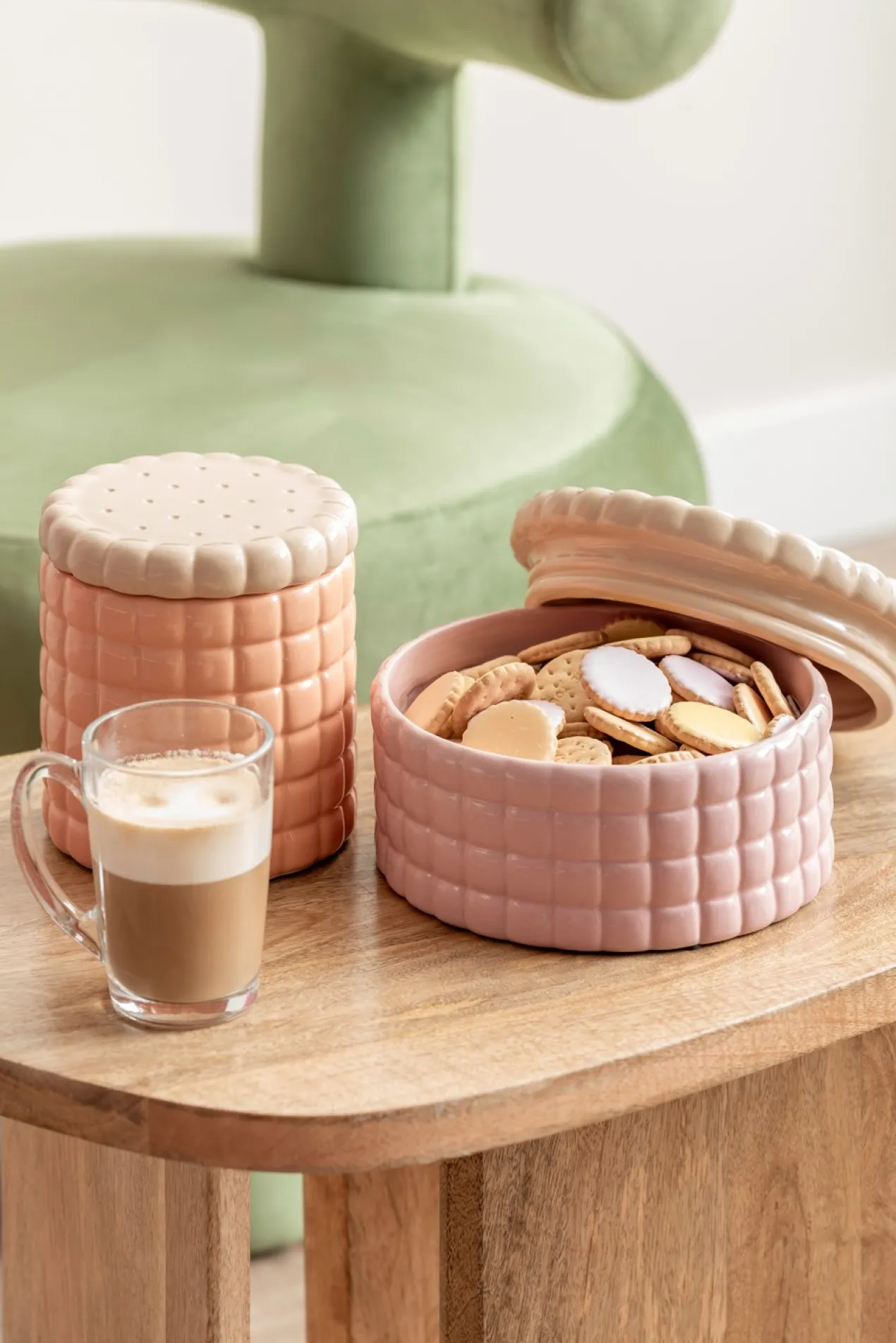 Voorraadpot Biscuit Box groot zachtgroen