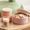 Voorraadpot Biscuit Box groot perzik oranje