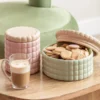 Voorraadpot Biscuit Box groot zacht roze