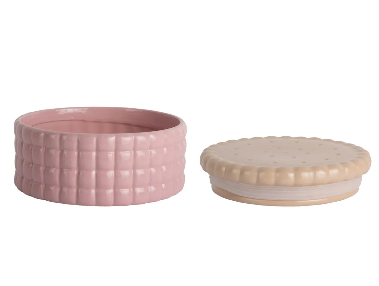 Voorraadpot Biscuit Box groot zacht roze