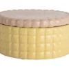 Voorraadpot Biscuit Box groot zacht geel