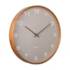 Wall clock Acento wood light grey