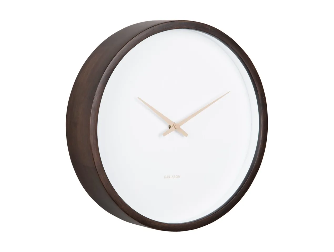 Wall clock Ancho dark wood medium