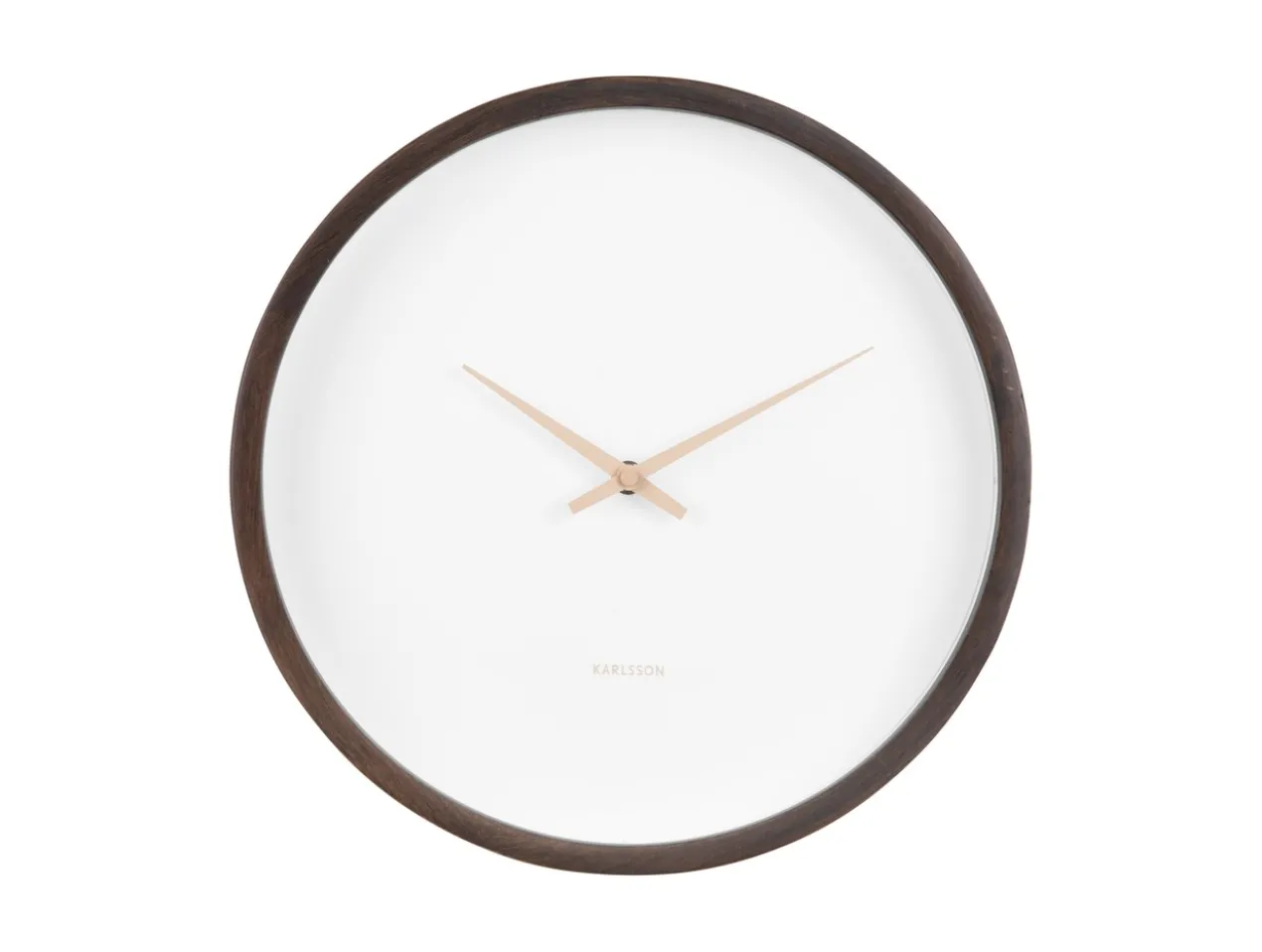 Wall clock Ancho dark wood medium