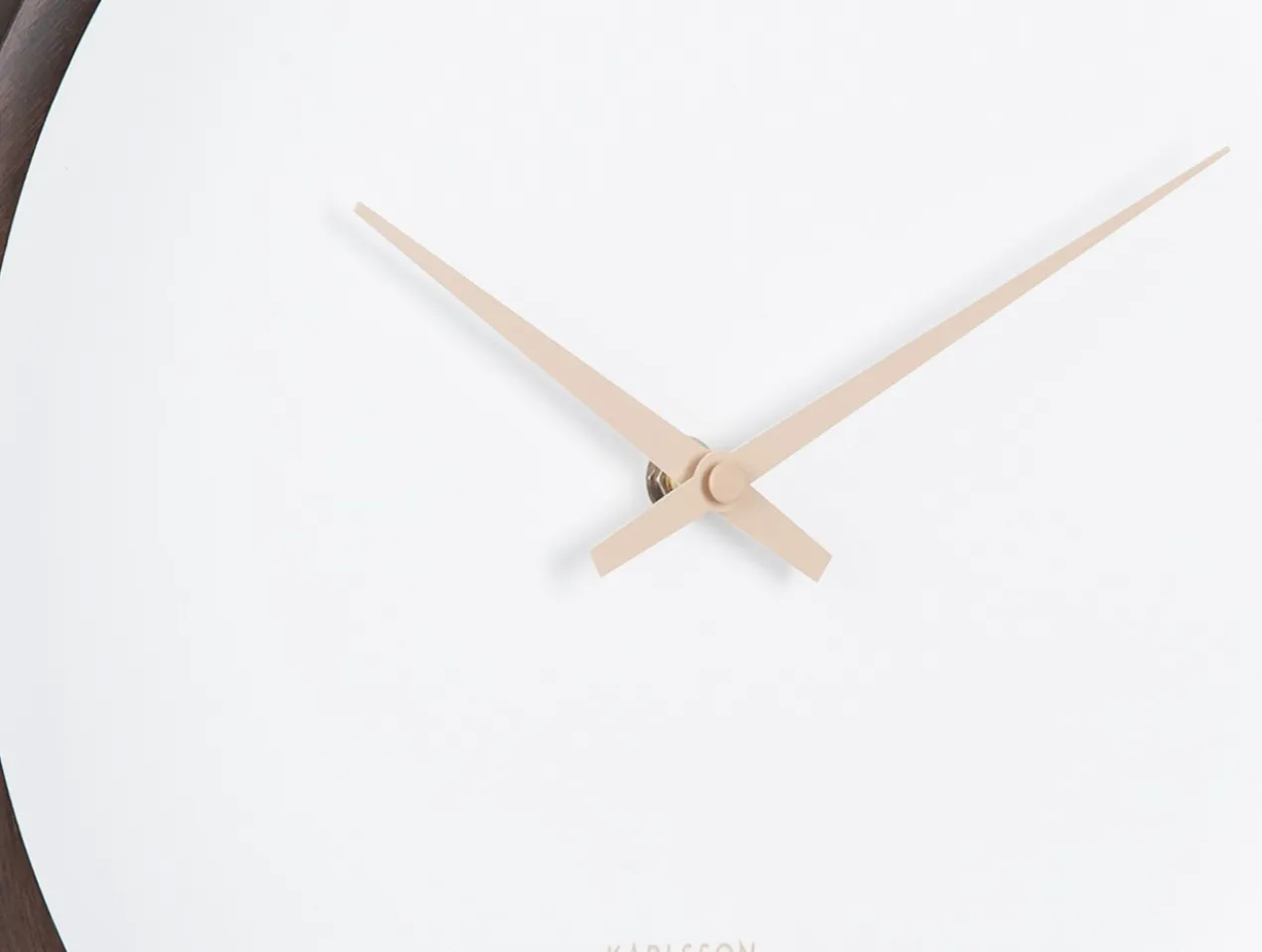 Wall clock Ancho dark wood medium