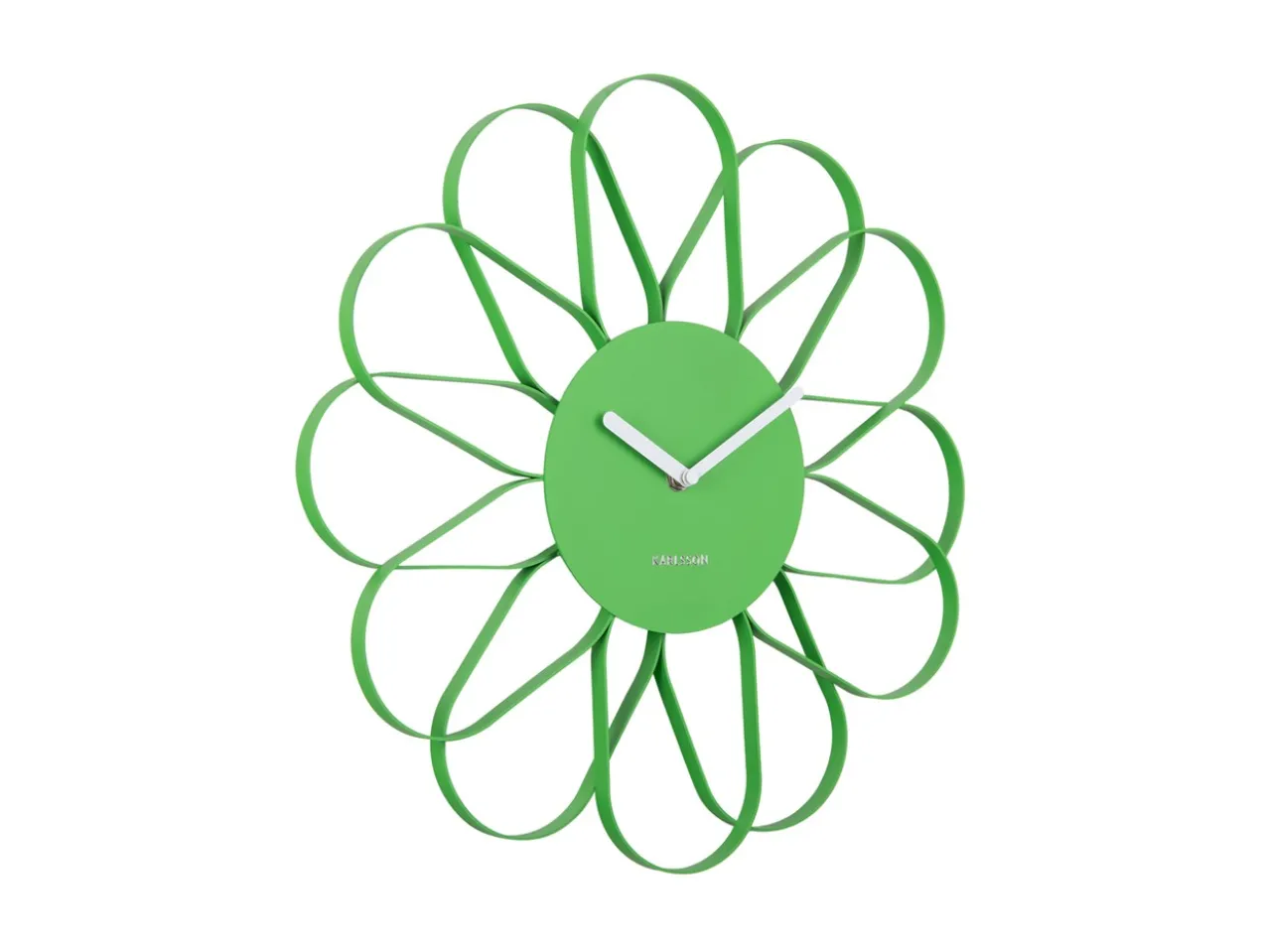 Wall clock Arkis iron bright green