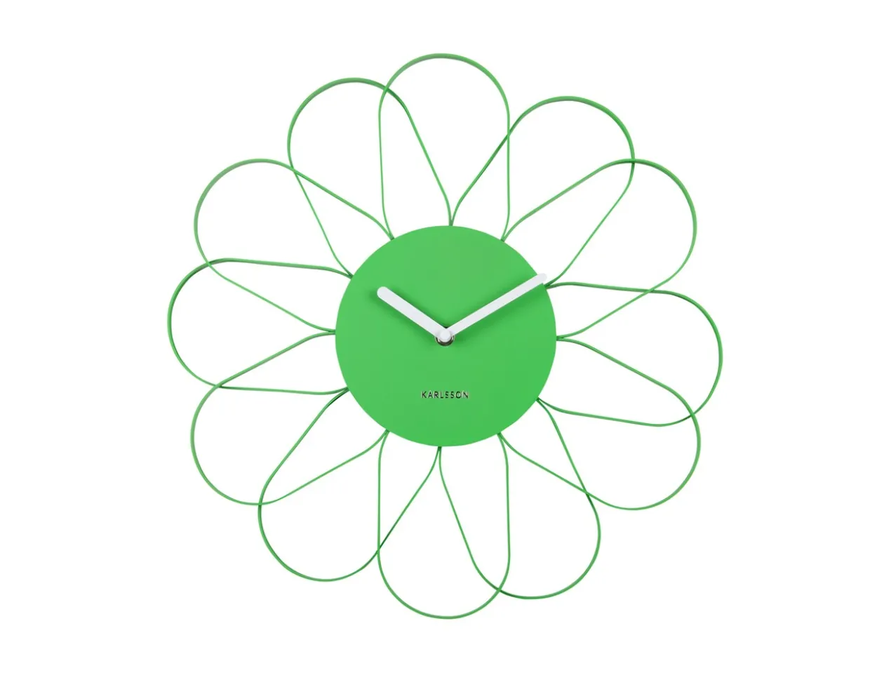 Wall clock Arkis iron bright green