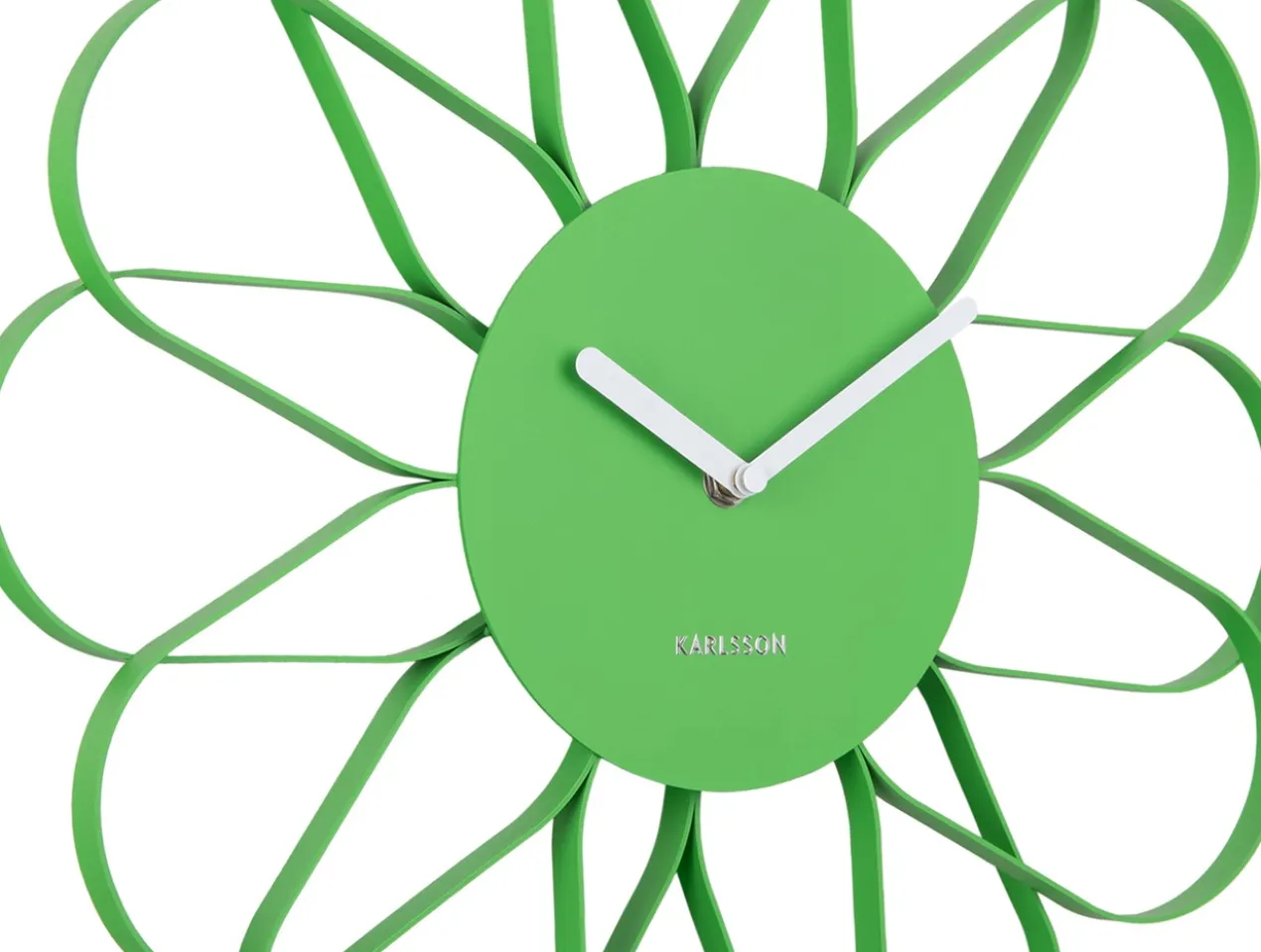 Wall clock Arkis iron bright green