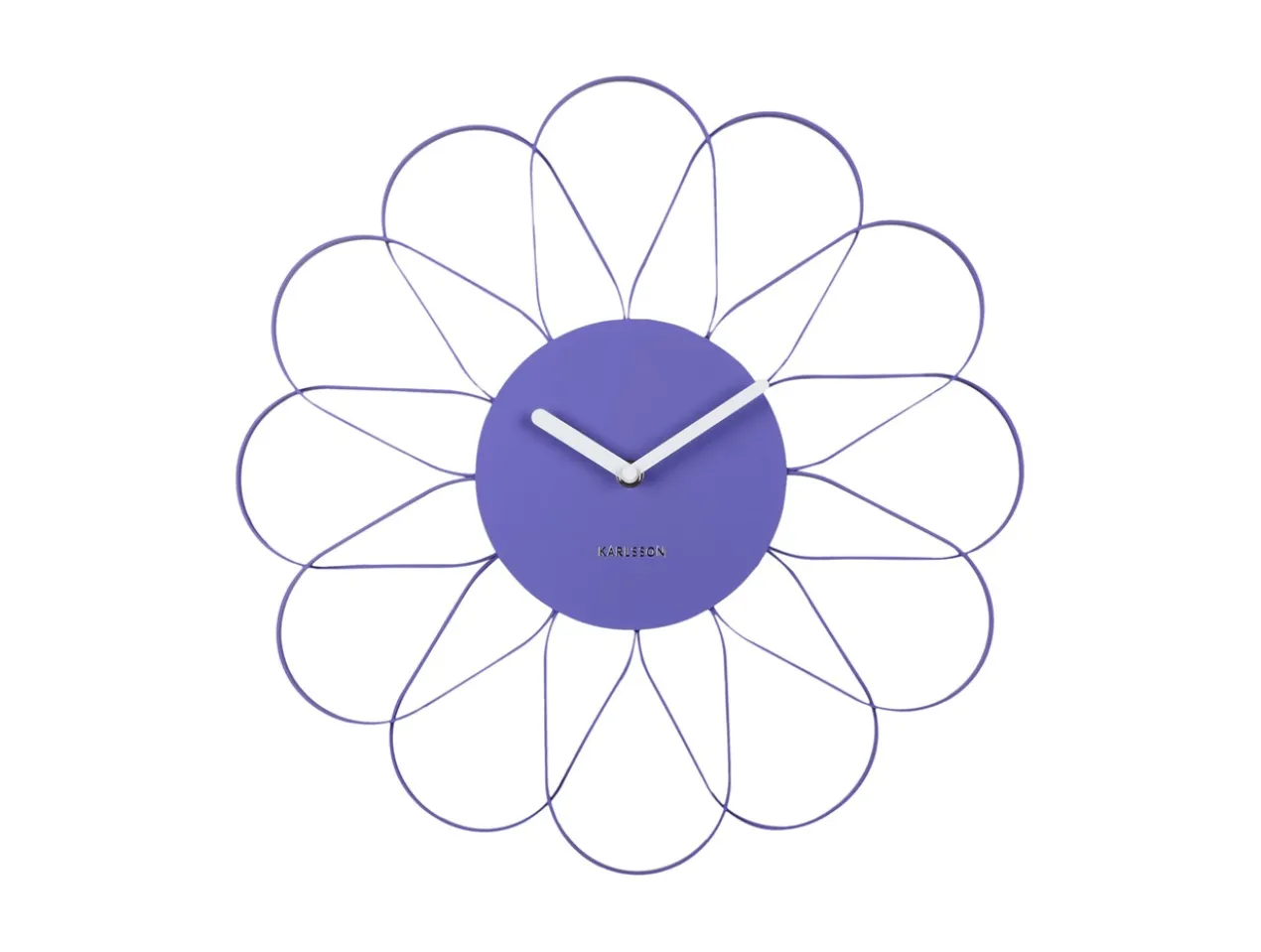 Wall clock Arkis iron bright purple