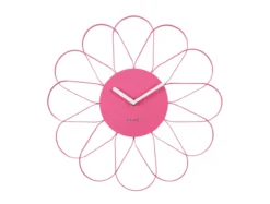 Wall clock Arkis iron bright pink