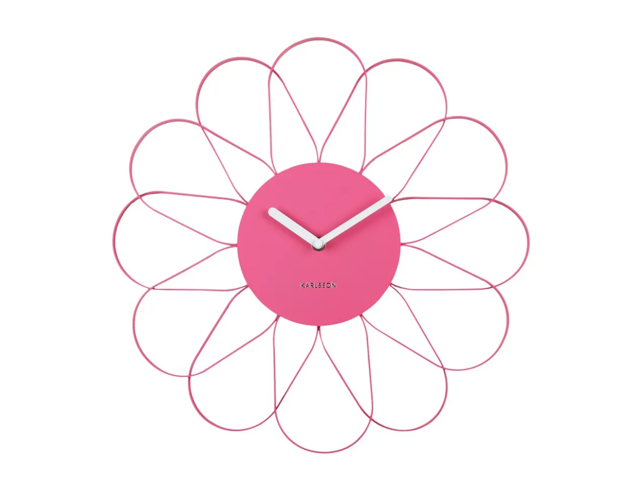 Wall clock Arkis iron bright pink