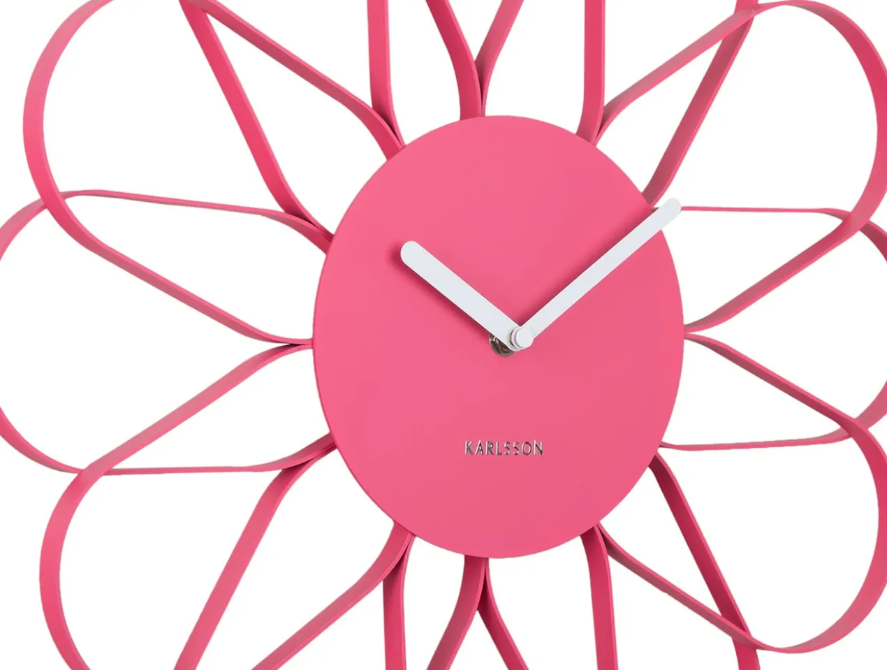 Wall clock Arkis iron bright pink