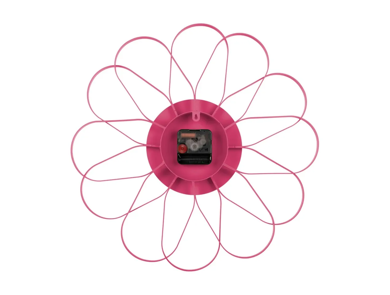 Wall clock Arkis iron bright pink