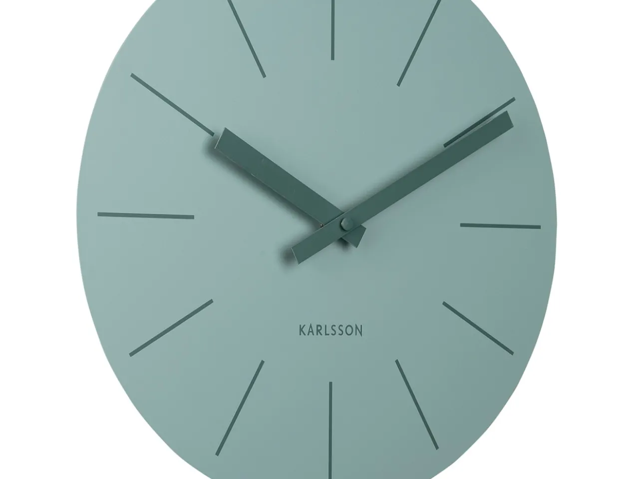 Wall clock Arlo pendulum matt jungle green