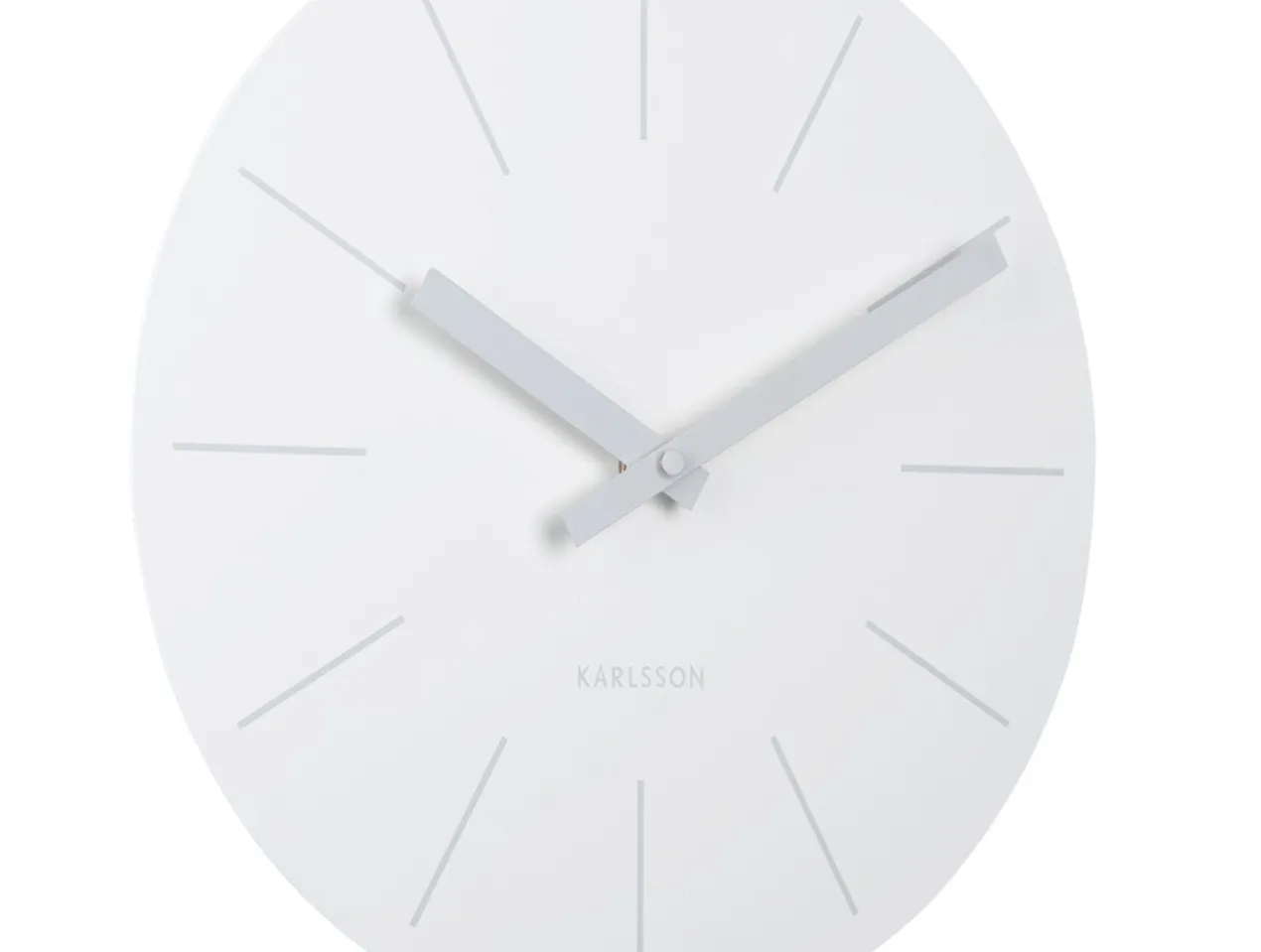 Wall clock Arlo pendulum matt white