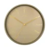 Wall clock Belle Numbers metal moss green