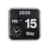 Wall clock Big Flip white casing, black dial