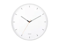 Wall clock Calm iron matt white