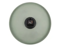 Wall clock Charm jungle green with gold battons
