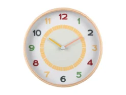 Wall clock Chico wood multi colour