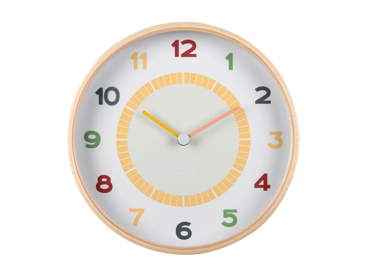 Wall clock Chico wood multi colour