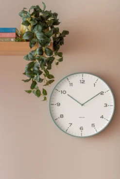 Wall clock Circus Rings flamingo pink