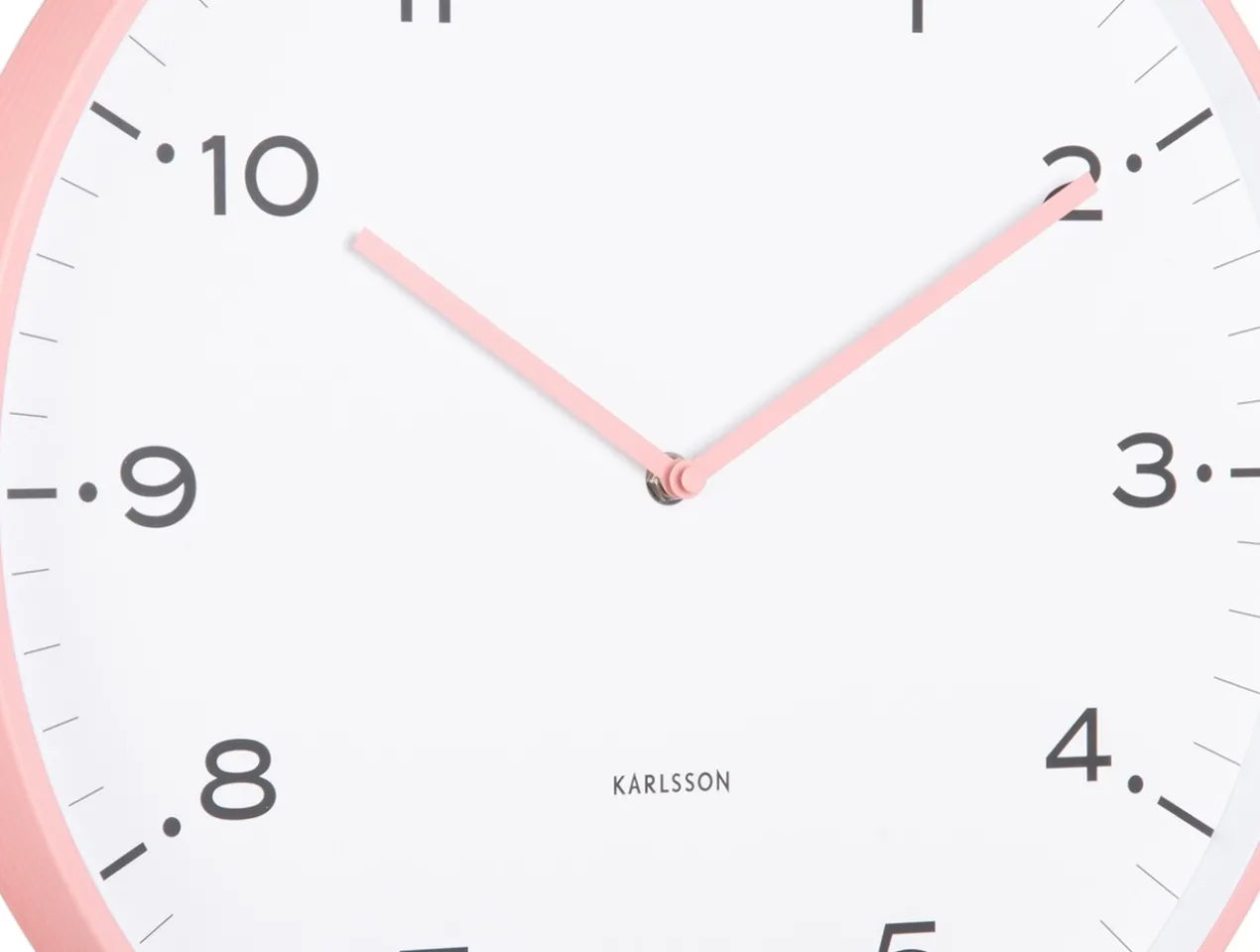 Wall clock Circus Rings flamingo pink