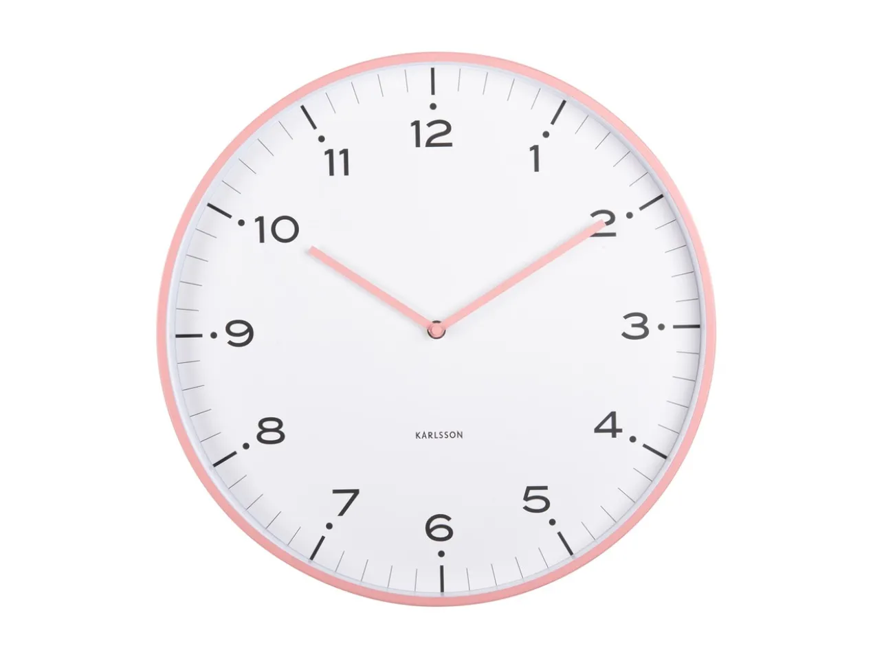 Wall clock Circus Rings flamingo pink