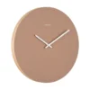 Wall clock Colour Splash brown