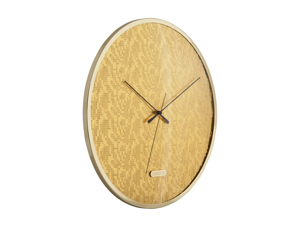 Wall clock Disco gold