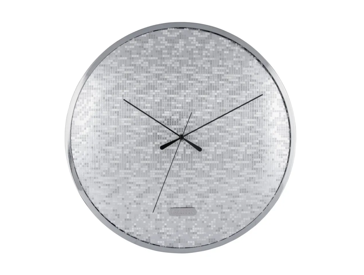 Wall clock Disco silver