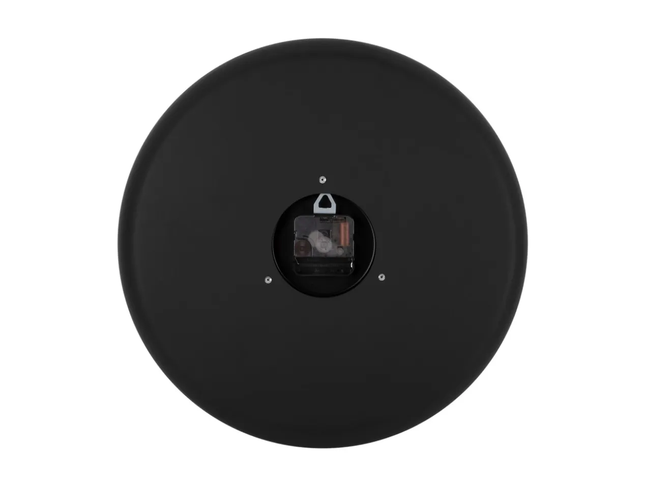 Wall clock Dual Disc metal black