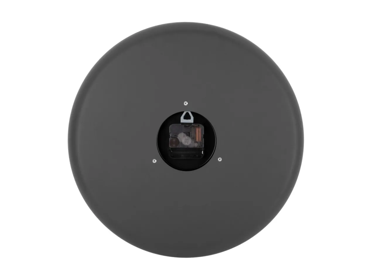 Wall clock Dual Disc metal dark grey