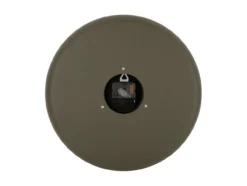 Wall clock Dual Disc metal moss green