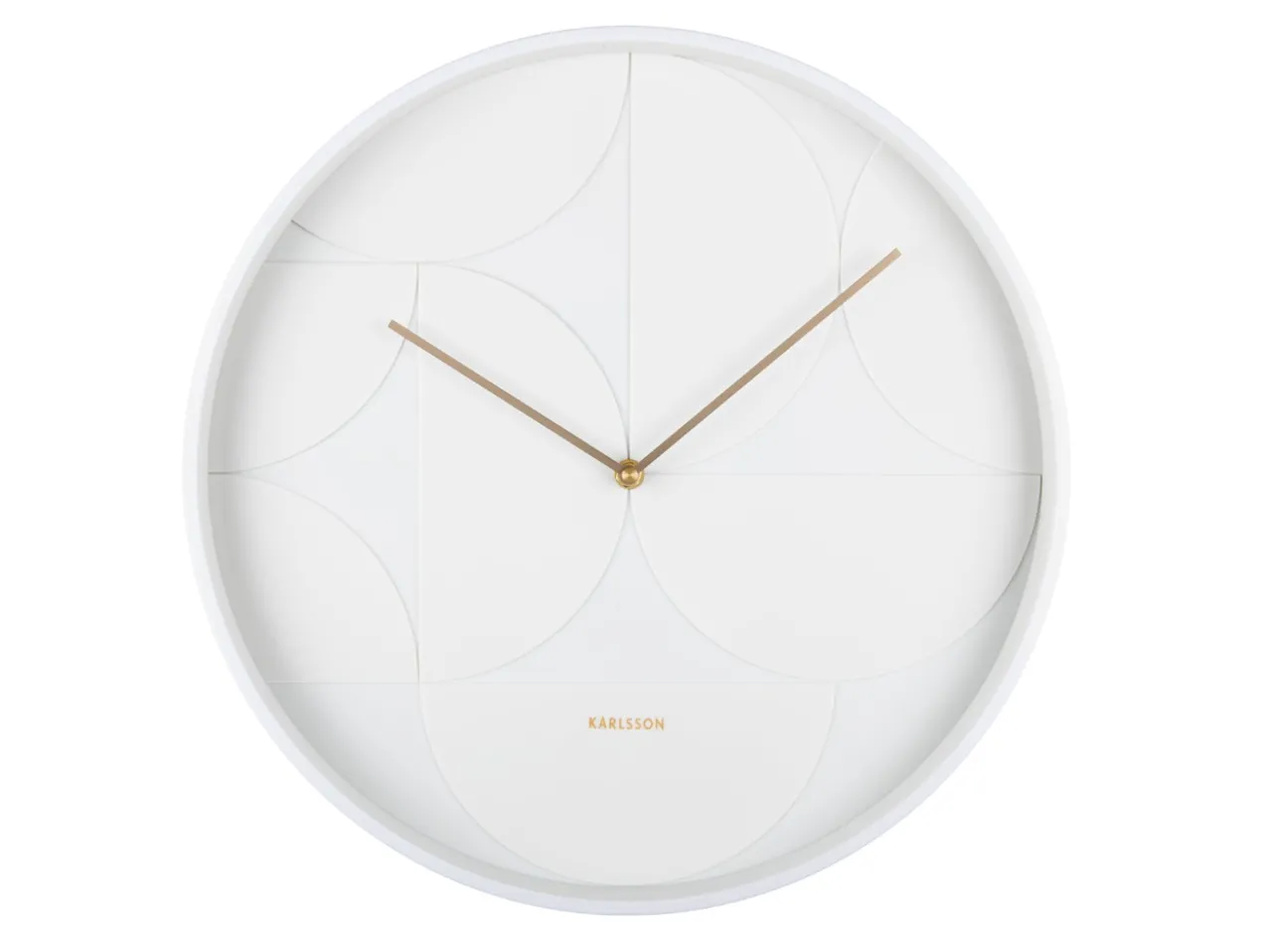 Wall clock Echelon Circular white