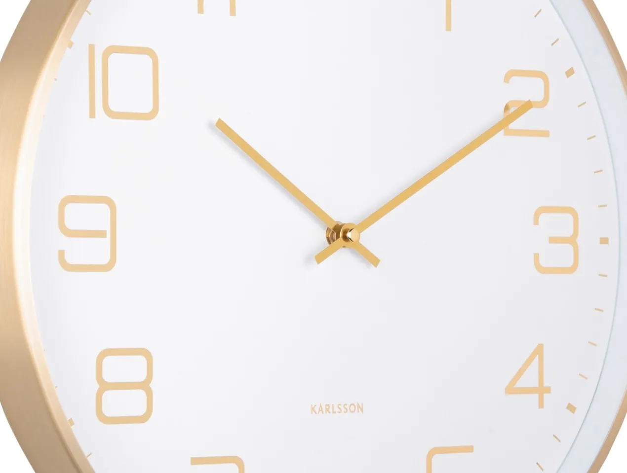 Wall clock Elegance Glow white