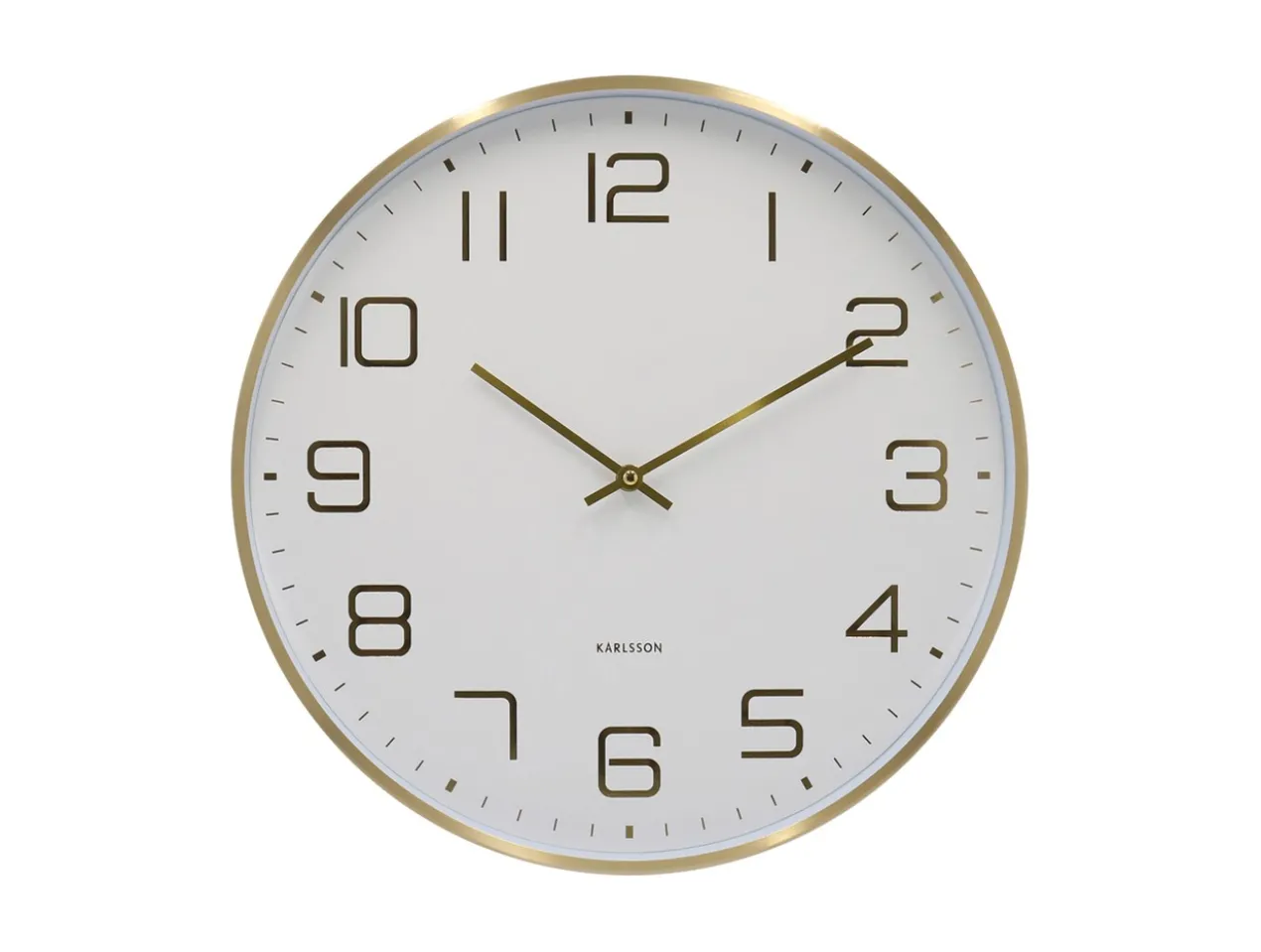 Wall clock Elegance Glow white