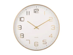 Wall clock Elegance Glow white