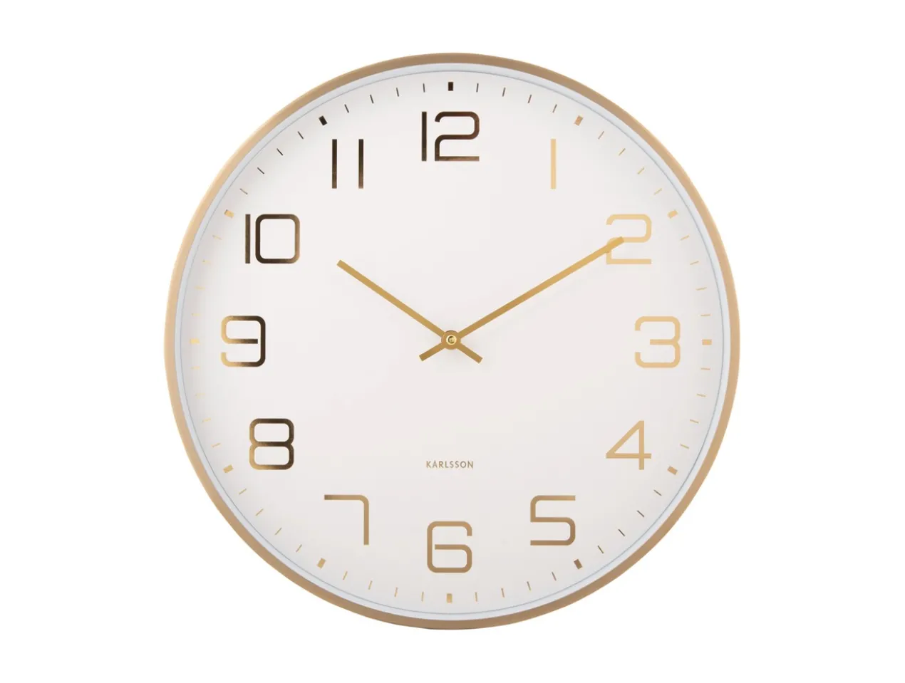 Wall clock Elegance Glow white