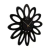 Wall clock Fiore wood veneer black